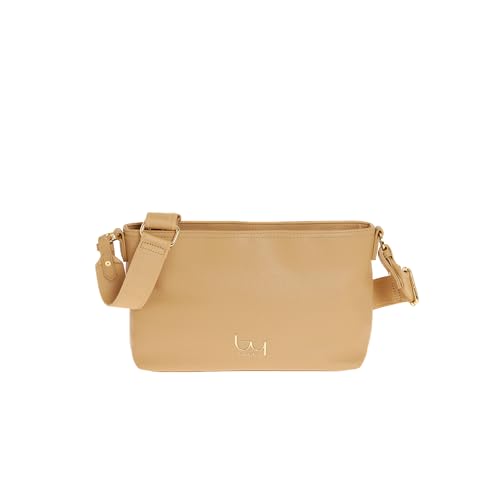 borsa donna Byblos Borsa Donna Linea Bag colore Sand – Borsa Elegante in Ecopelle con Tracolla, Design Moderno e Capiente per Uso Quotidiano