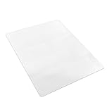 SHAREWIN Office Chair Mat for Carpeted Floors, 150x120 cm Heavy Duty Anti-Slip for Low/Medium Pile Carpet Protector Rug, Easy Clean
