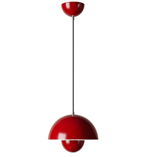 TOKTOP Suspension Luminaire Intérieur, Lustre Salon Moderne Créativité, Lampe Suspendue E27 Rouge Plafonnier pour Chambre Cuisine Salle à Manger