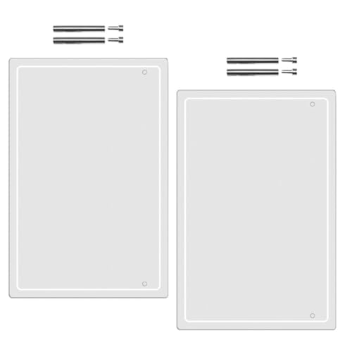 Veemoon 2juegos Tablón De Notas Acrílico Pizarra Blanca De Escritorio Tablero De Notas Para Escribir Para Oficina o Sala De