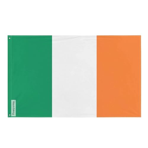 Drapeau de l'Irlande grand format tricolore résistant Pixelforma