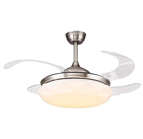 Ventilateur lustre moderne et plafonnier ventilateur intérieur lumière discret