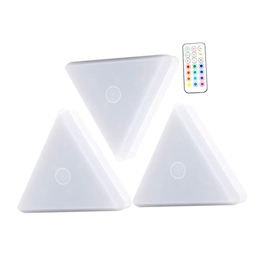 Lámpara de pared táctil RGB interior con luces LED triangulares autoadhesivas