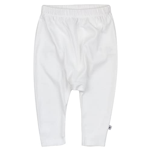 HonestBaby Baby Infant Organic Cotton Cuff-Less Harem Pants Multi-Pack, 12 Months