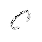 925 Sterling Silver Toering - Lightweight, Nickel & Lead-Free Plain Toe Rings - Stylish & Cute Foot Jewelry for Women - Ideal Gift for Friends and Loved Ones-Libi’s Thai Jewelr