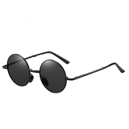 Round Folding Polarized Hippie Sunglasses for Women Men Folding Compact Pocket Circle Sun Glasses2