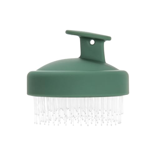 Almencla Cepillo Desenredante Peine Exfoliante Masajeador de Cuero Cabelludo con Diseño Moderno Material Apto para Niños Y Adultos Adecuado para, Verde