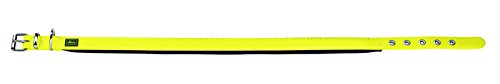 Hunter Hundehalsband Convenience Comfort, Kunststoffmaterial, Neoprenpolsterung 65, neongelb