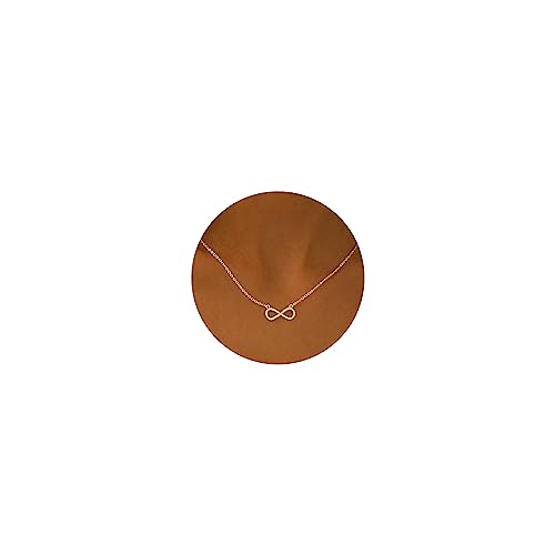 GUOKE Infinity Necklace - 14K Gold Plated Dainty Gold Necklace Simple Jewelry