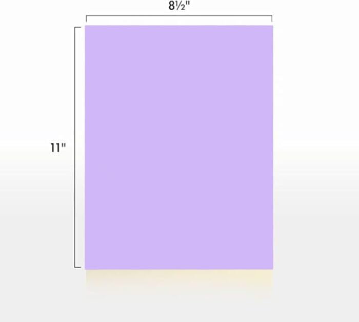 Miniatura 2 de Colored Copy Paper, 20 LB (75 GSM) 8.5 X 11, 500 Sheets (Lavender/orchid)