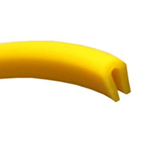 Eutras protection de bord KSO4004 - Bande de protection pour les bords avec 0,4-1,5 mm, noir, 3 m, jaune, 2411 Cover