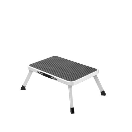 Amig Taburete Plegable 1 Peldaño Blanco 46x32x17 cm