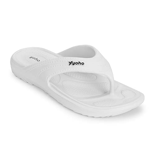 Image of YOHO Drizzle Soft Slippers for Women, Mild Acupressure, Lightweight, Anti Skid & Slip, Diabetic Footwear for Woman, Home Wear Bathroom Chappal for ladies | Waterproof Monsoon & Rainy Footwear