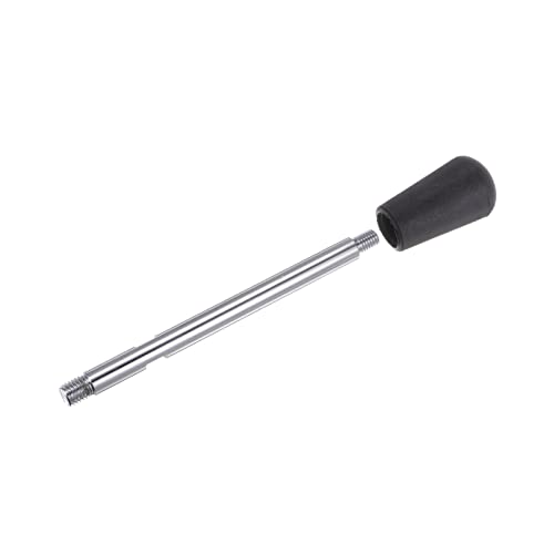 Image of HARFINGTON Clamping Handles M12 Thread 210mm (8.3 inch) Length Chrome Plated Revolving Crank Handle Grip Handwheel Screw Stem for Lathe Machine