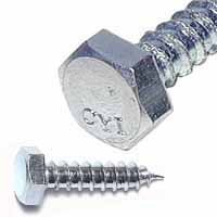 Midwest Products 05587 Galvanized Hex Lag Screw 3/8x6