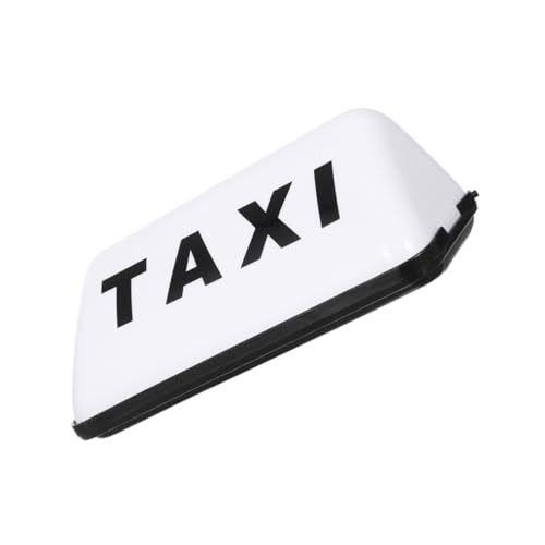 Cabilock 12V LED Taxi Roof Sign Light High Brightness Car Top Indicator Lamp for All Models Weather Resistant Taxi Light with Prominent Lettering for Easy Visibility
