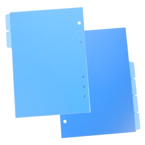 TOGEVAL 6個 セパレーター ページ バインダー 仕切り 青 紙 インデックス 仕