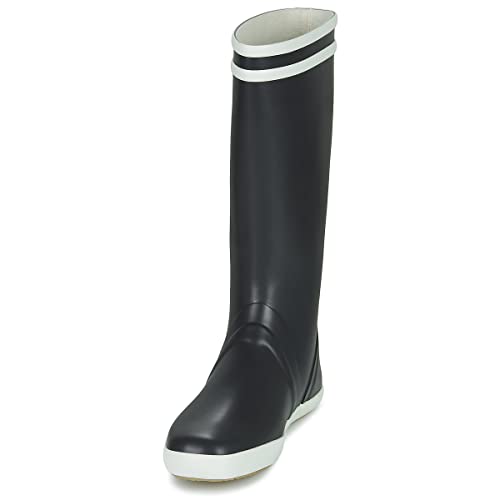 Aigle Goeland 2 Regenstiefel für Herren, Marineblau, Weiß, Größe 2, 45 EU