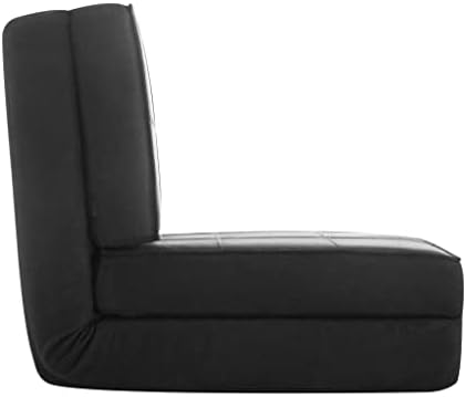 Urban Lifestyle Ultra Suede Convertible Flip Chair, L28.5 x W29.53 x H23.0, Black