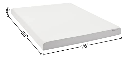 Amazon Basics Memory Foam Mattress, Soft Plush Feel, 8 Inch, King #TOP1
