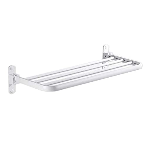 Porte-serviette de bain perforé pliable pour optimiser les petites douches - 2
