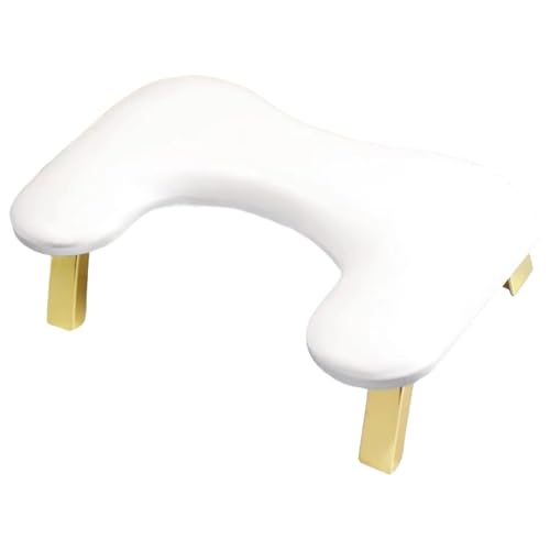 Oreiller à main pour ongles en cuir blanc de salon de beauté