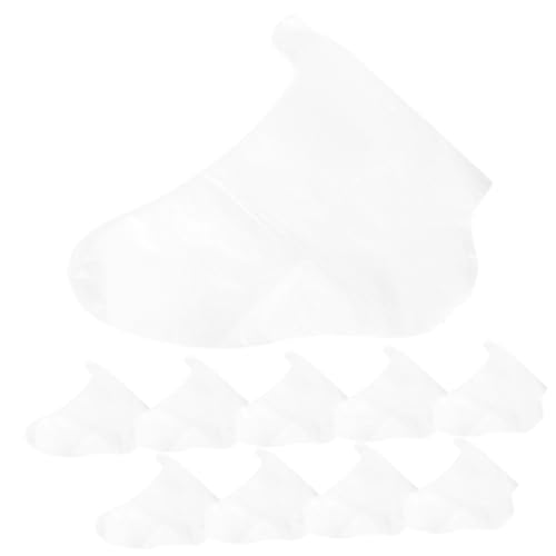 CORHAD 100PCS Disposable Transparent Foot Covers Durable Pet Material for Shoe Fitting Skating Skiing and Foot Care Soft Comfortable Fits All