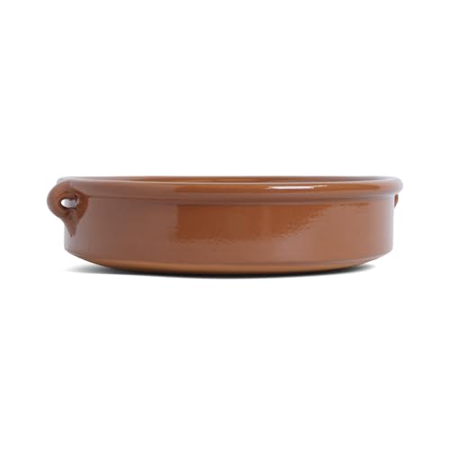 SB104 Natural Terracotta 20cm Round Dish, Brown