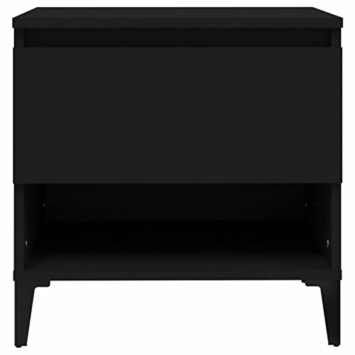 Table basse noire en bois compacte pour optimiser les petits salons