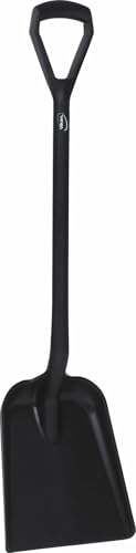 Lichtgewicht schop D-greep, korte steelpolypropyleenhoogte 1040 mm standaard blad (327x271x50 mm)