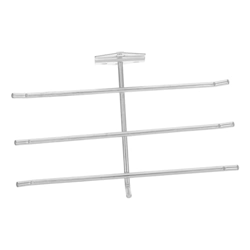 OUNONA Metal 6 Arms Pegboard Hooks Multi-Functional Tool Hangers for Garage Wall and Garden