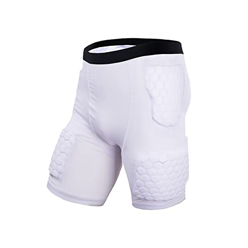 Jellybro Mens Padded Football Girdles Boys Youth Compression Shorts for Basketball Paintball Skating Rugby