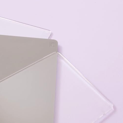 Craftelier - Set of 3 Clear Cutting Bases Compatible with Minty Cut | Made of Polycarbonate | Includes Cutting Base, Embossing Base and Base Plate | Measures 7.7 x 16.5 cm (2.5 x 4.5 in.)