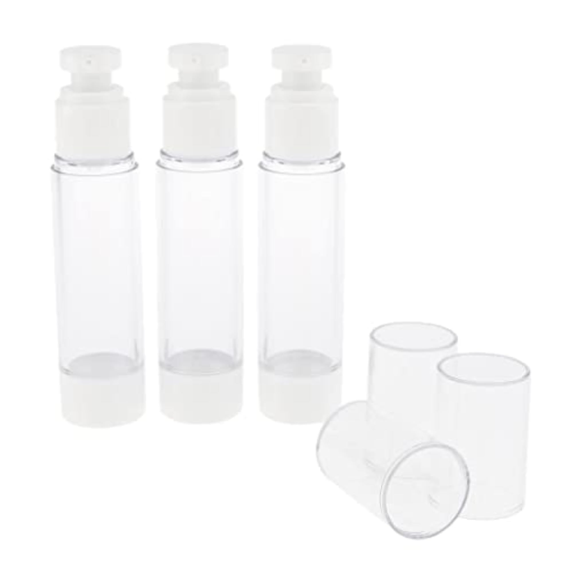 3 Pieces Empty Refillable Vacuum Bottles, 50ml