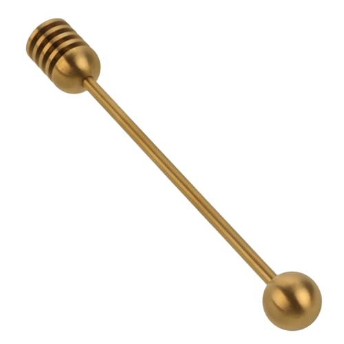 Unomor Metal Stick Honey Stirring Rod for Honey Jar Jam Syrup for Kitchen Use