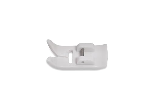 Image of SINGER Teflon Presser Foot - for Low Shank Sewing Machines | Ideal for Sewing Leather, Vinyl, PVC & Other Sticky Materials | Smooth Glide for Clean, Even Stitches