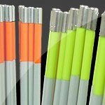 Driveway Snow Poles Reflective Orange Markers 60' (12 Poles)