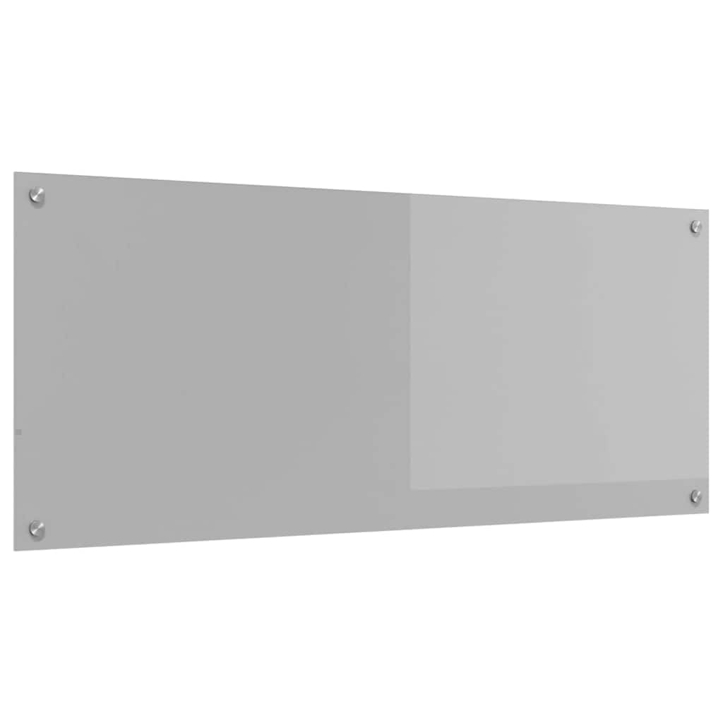 vidaXL Przód kuchenny Jasnoszary 120 x 50 x 0,6 cm szkło hartowane, Nowoczesny backsplash do kuchni, wytrzymała, odporna na ciepło osłona, minimalistyczna panel ochronny