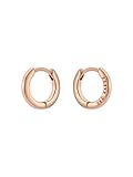 Ted Baker Crislie Logo Hoop Earrings (12mm) For Women (Rose Gold)