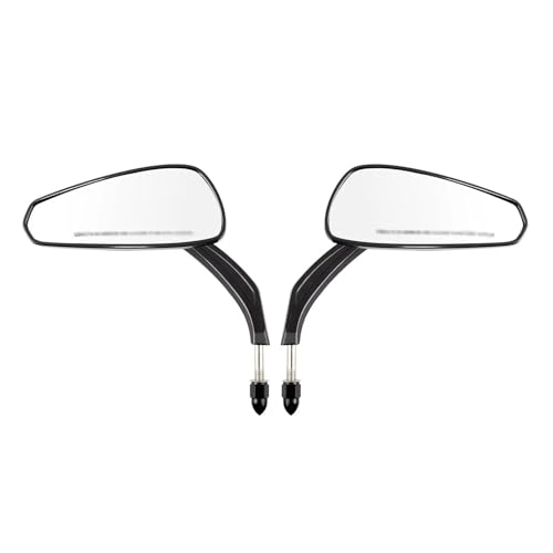 Espejos retrovisores de motocicleta negros para manillar de Sportster Iron 883 y Touring