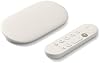 Google Streamer 4K – Entretenimiento rápido en streaming con control remoto por voz, mira películas, shows, canales en vivo y Netflix en HDR, control de hogar inteligente, 32 GB de almacenamiento, Porcelain 2