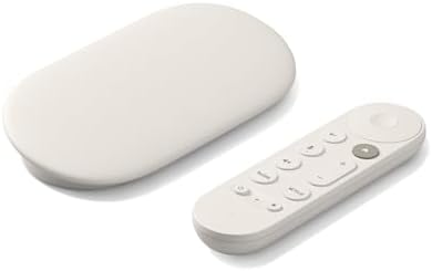 Chromecast with Google TV (4K)- Streaming Stick Entertainment with Voice Search - Watch Movies, Shows, and Live TV in 4K HDR - Snow