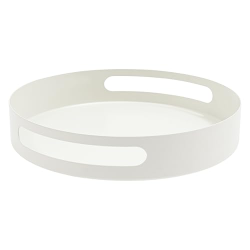 KEESUNG Estante giratorio de especias de 360° - Carrusel de especias - Encimera - Estante giratorio de esquina - Bandeja giratoria - Soporte de especias para especias, botellas y cosméticos (blanco)