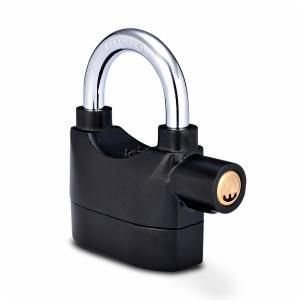 GION Electronic 110dB Alarm Padlock for Main Door/Bike/Bicycle/Office/Shop (Black) 3