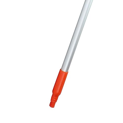 Image of SPARTA Adjustable Aluminum Broomstick, 48 inch Mop and Broom Handle Replacement with Color-Coded System for Environments with Harsh Cleaning Agents, Aluminum, 48 Inches, Orange