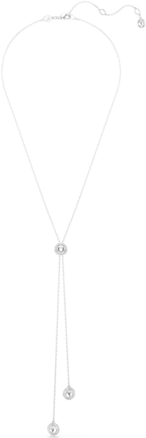 Swarovski Una Angelic Y pendant Round cut, White, Rhodium plated - Image 2