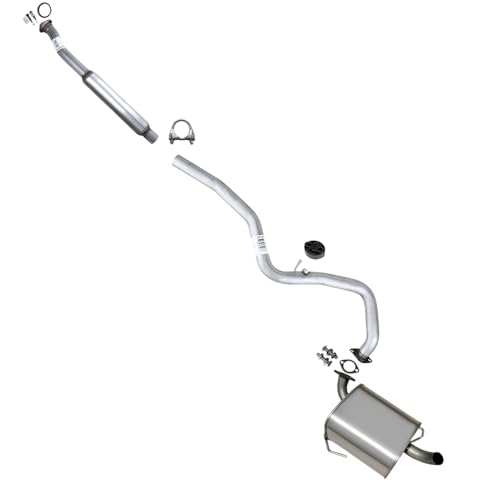 Exhaust Finisher - 2022 Subaru WRX 3 Exhaust Resonator Intermediate Pipe and Muffler Compatible with Subaru Outback 2010-2019 2.5L | Stainless Steel | Northeastern Exhaust | Includes Gaskets, Clamp, Hanger and Bolt Kit