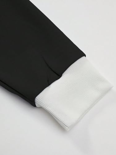 WDIRARA Men's Color Block Graphic Hoodies Long Sleeve Hooded Sweatshirt Tops3