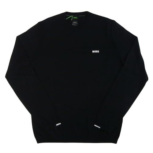 [BOSS] [ヒューゴボス][ボス]セーター コットン ニット ウェア プルオーバー カットソー メンズ ブラック (JP, アルファベット, 2XL, ブラック) [並行輸入品]のサムネイル