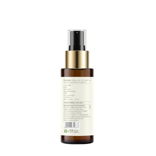 Image of Forest Essentials Fragrant Body Mist Rose & Cardamom | Aloe Vera juice infused Perfume Spray to keep Skin Scented & Hydrated Through the Day (Pack of 2)